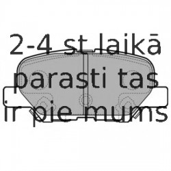 Комплект тормозных колодок, дисковый тормоз DELPHI LP2501