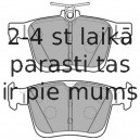 Комплект тормозных колодок, дисковый тормоз DELPHI LP2490