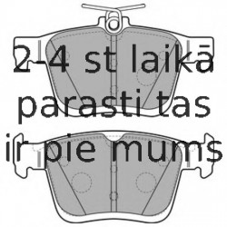 Комплект тормозных колодок, дисковый тормоз DELPHI LP2490