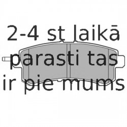 Комплект тормозных колодок, дисковый тормоз DELPHI LP2447