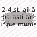 Комплект тормозных колодок, дисковый тормоз DELPHI LP2306