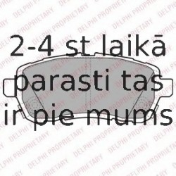 Комплект тормозных колодок, дисковый тормоз DELPHI LP2306