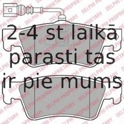 Комплект тормозных колодок, дисковый тормоз DELPHI LP2086