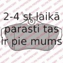 Комплект тормозных колодок, дисковый тормоз DELPHI LP2071