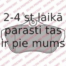 Комплект тормозных колодок, дисковый тормоз DELPHI LP2071