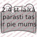 Комплект тормозных колодок, дисковый тормоз DELPHI LP2061