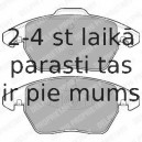 Комплект тормозных колодок, дисковый тормоз DELPHI LP1898