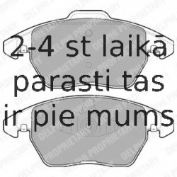 Комплект тормозных колодок, дисковый тормоз DELPHI LP1898