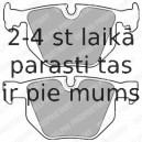 Комплект тормозных колодок, дисковый тормоз DELPHI LP1834