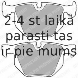 Комплект тормозных колодок, дисковый тормоз DELPHI LP1834