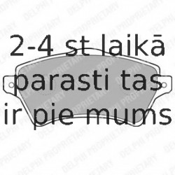 Комплект тормозных колодок, дисковый тормоз DELPHI LP1652