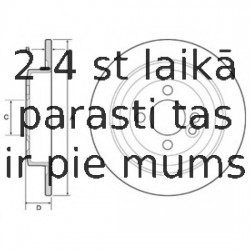 Тормозной диск DELPHI BG4560C