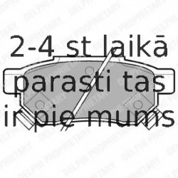 Комплект тормозных колодок, дисковый тормоз DELPHI LP625