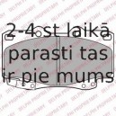 Комплект тормозных колодок, дисковый тормоз DELPHI LP2242