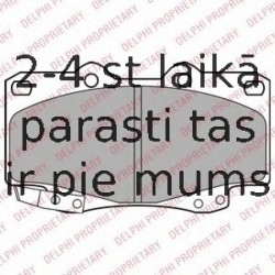 Комплект тормозных колодок, дисковый тормоз DELPHI LP2242