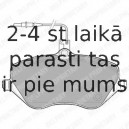 Комплект тормозных колодок, дисковый тормоз DELPHI LP1891