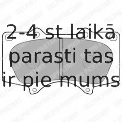 Комплект тормозных колодок, дисковый тормоз DELPHI LP1782
