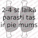 Комплект тормозных колодок, дисковый тормоз DELPHI LP2140