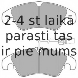 Комплект тормозных колодок, дисковый тормоз DELPHI LP3152