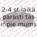 Комплект тормозных колодок, дисковый тормоз DELPHI LP2028