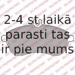 Комплект тормозных колодок, дисковый тормоз DELPHI LP2028