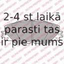 Комплект тормозных колодок, дисковый тормоз DELPHI LP2003