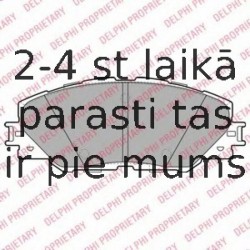 Комплект тормозных колодок, дисковый тормоз DELPHI LP2003