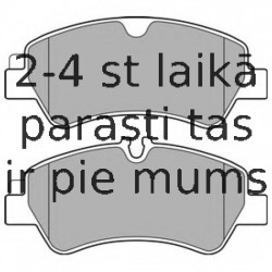 Комплект тормозных колодок, дисковый тормоз DELPHI LP2662