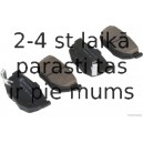 Комплект тормозных колодок, дисковый тормоз HERTH+BUSS JAKOPARTS J3610505