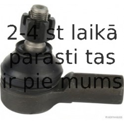 Stūres šķērsstiepņa uzgalis HERTH+BUSS JAKOPARTS J4824032