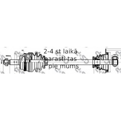 Piedziņas vārpsta GSP 244005