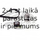 Ūdenssūknis + Zobsiksnas komplekts GATES KP15575XS