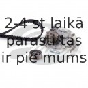 Ūdenssūknis + Zobsiksnas komplekts GATES KP15473XS
