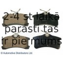 Комплект тормозных колодок, дисковый тормоз BLUE PRINT ADT342115