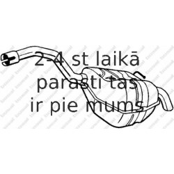 Izplūdes gāzu trokšņa slāpētājs (pēdējais) BOSAL 154-353
