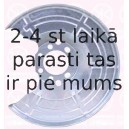Отражатель, диск тормозного механизма KLOKKERHOLM 5062879