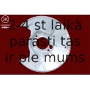 Dubļu sargs, Bremžu disks KLOKKERHOLM 3439878