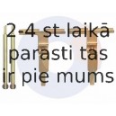 Piederumu komplekts, Disku bremžu uzlikas CARRAB BRAKE PARTS 2280