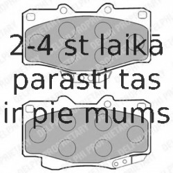 Комплект тормозных колодок, дисковый тормоз DELPHI LP854