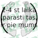 Комплект тормозных колодок LPR 07250