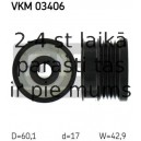 Ģeneratora brīvgaitas mehānisms SKF VKM 03406