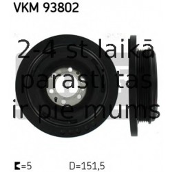 Ременный шкив, коленчатый вал SKF VKM 93802