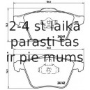 Bremžu uzliku kompl., Disku bremzes BREMBO P 86 018