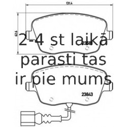 Bremžu uzliku kompl., Disku bremzes BREMBO P 85 077