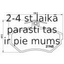 Bremžu uzliku kompl., Disku bremzes BREMBO P 85 032