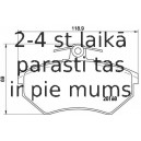 Bremžu uzliku kompl., Disku bremzes BREMBO P 85 011