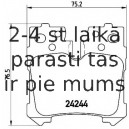 Bremžu uzliku kompl., Disku bremzes BREMBO P 83 076