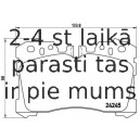 Bremžu uzliku kompl., Disku bremzes BREMBO P 83 075