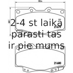 Bremžu uzliku kompl., Disku bremzes BREMBO P 83 069