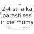 Bremžu uzliku kompl., Disku bremzes BREMBO P 78 020